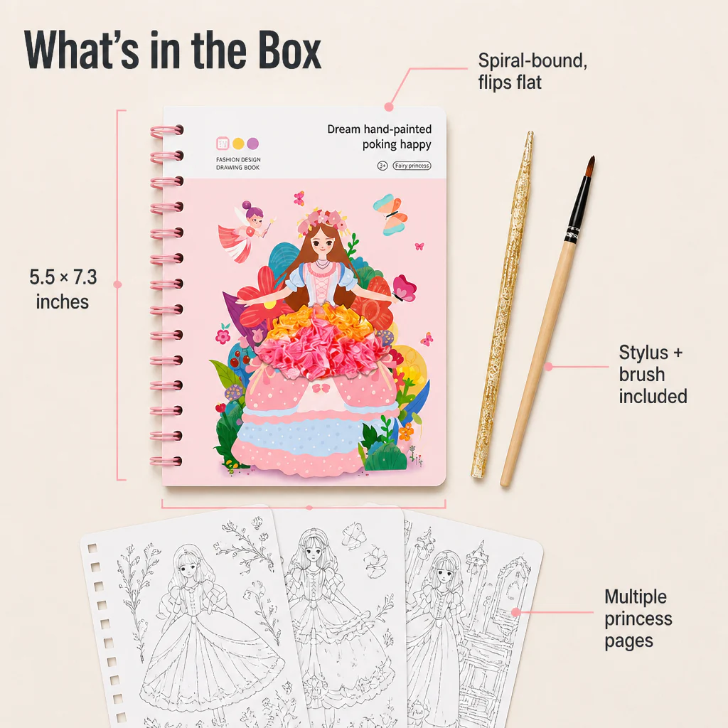 FashionFable™ — Paint, Poke, and Frame the Princess She'll Actually Finish - Image 7