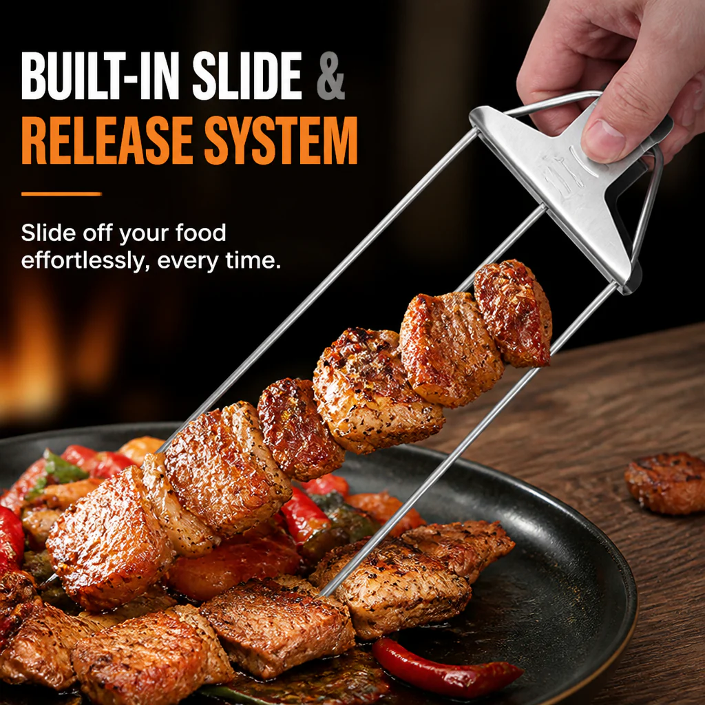 FireSculpt™ Skewers — Grill Like a Pro and Relish Juicy, Perfect Bites Every Time - Image 5