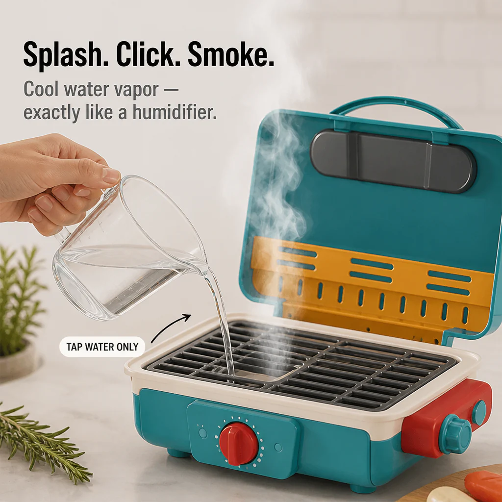 FlameCraft™ — Spark Screen-Free Pretend-Play With Real Smoke and Color-Changing Food - Image 2