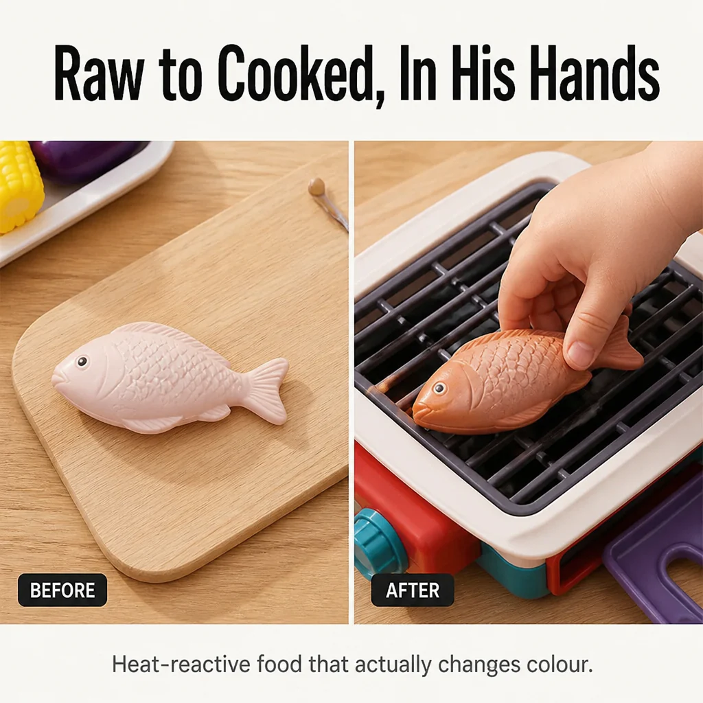 FlameCraft™ — Spark Screen-Free Pretend-Play With Real Smoke and Color-Changing Food - Image 3