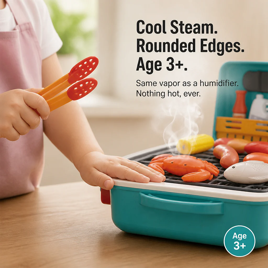 FlameCraft™ — Spark Screen-Free Pretend-Play With Real Smoke and Color-Changing Food - Image 6