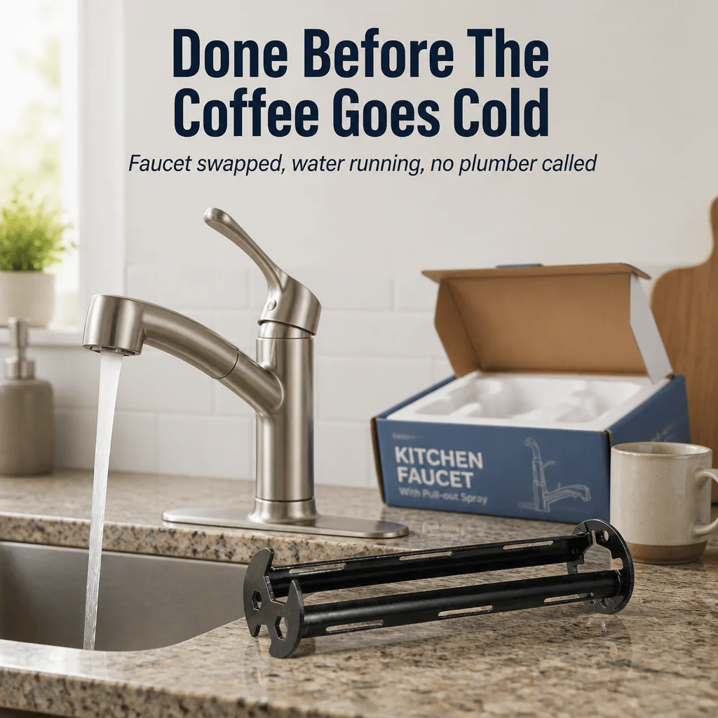 FlexiGrip™ — Install Any Faucet In Cramped Under-Sink Spaces Without Calling A Plumber - Image 7