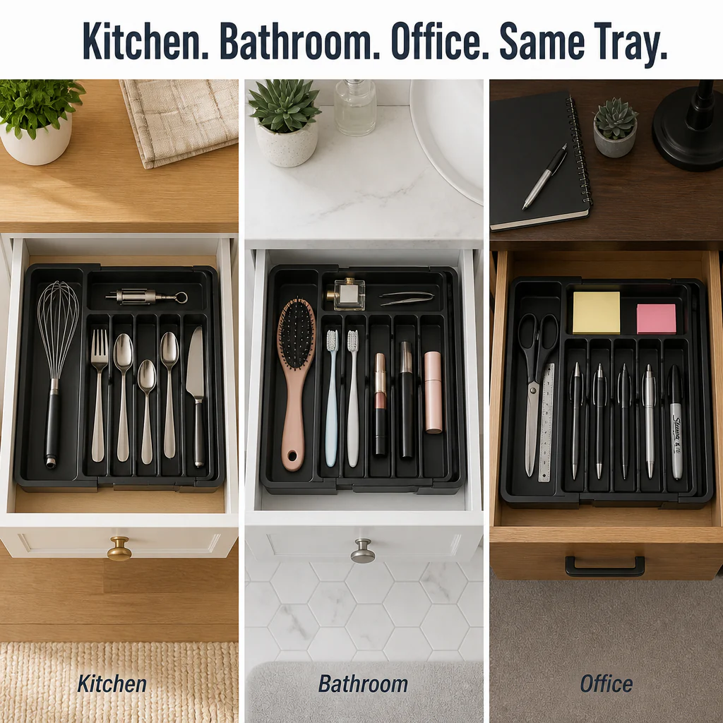 FlowGrid™ — Expand-to-Fit Drawer Organizer That Ends Cutlery Chaos for Good - Image 5