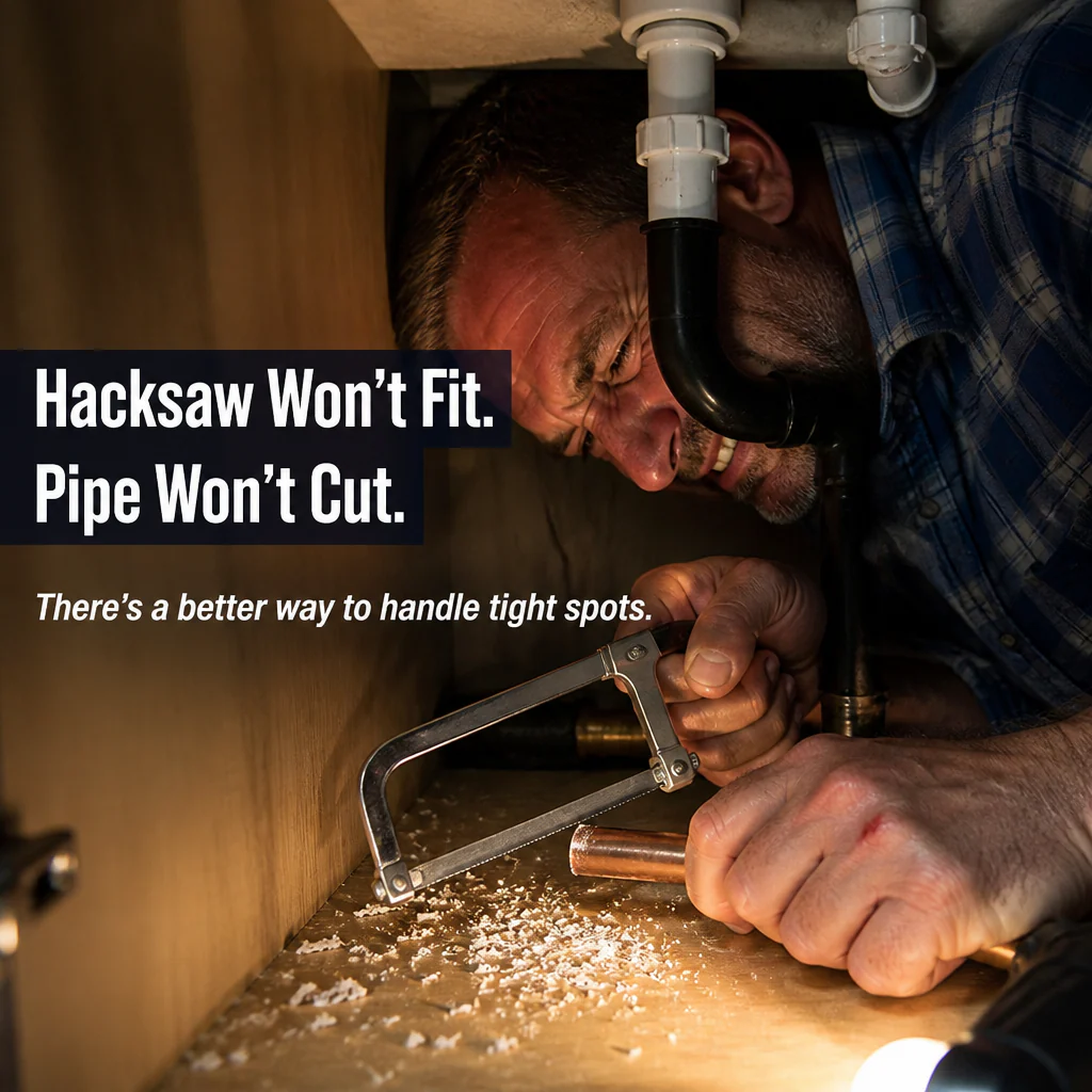 FlowMaster Precision™ — Ratchet Through PVC, Copper & PEX in Seconds Without Crushing Pipes - Image 2