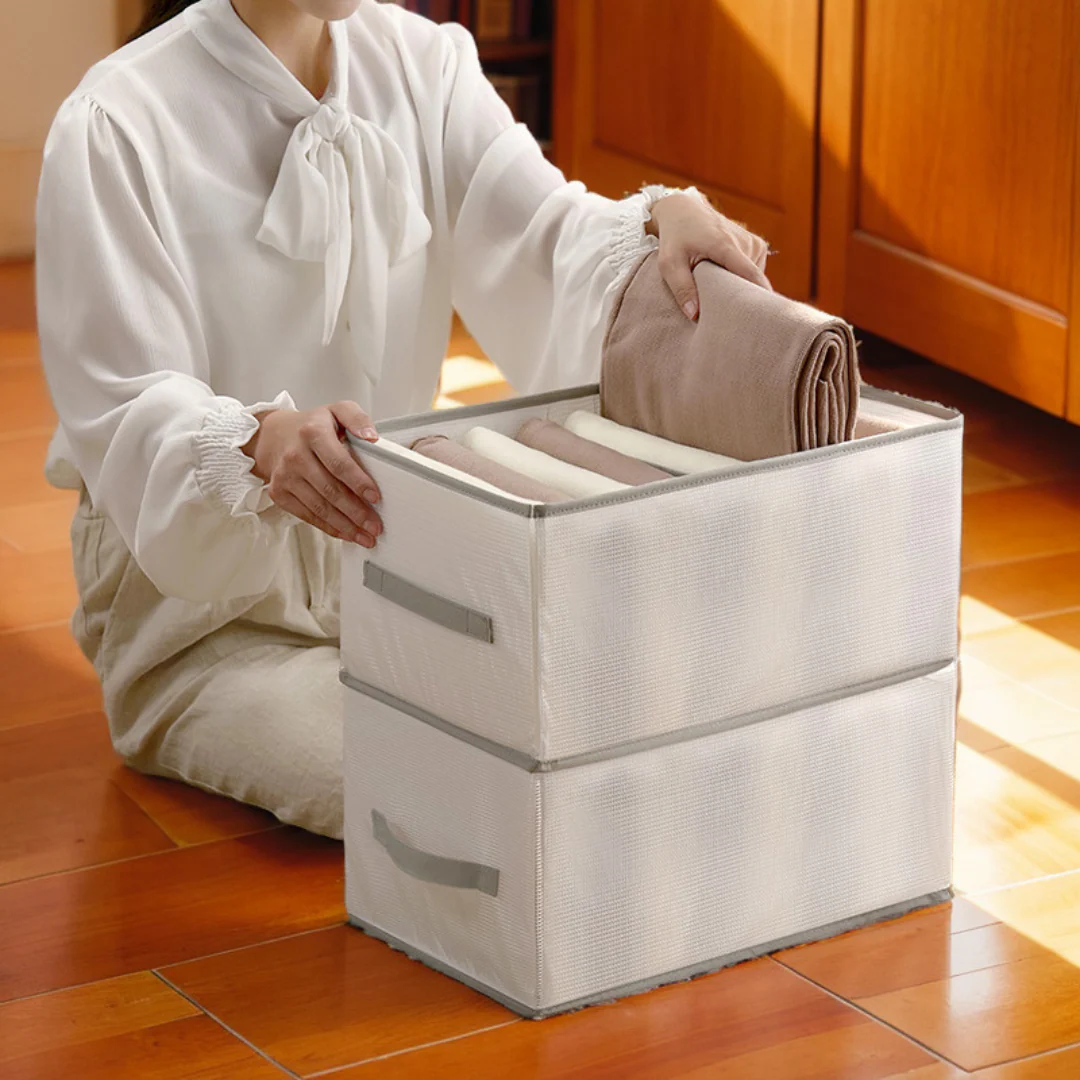 Foldable Clothing Storage Box | Easily Locate All Items | Compartments, Foldable, Sturdy | DrawerCalm - Image 6