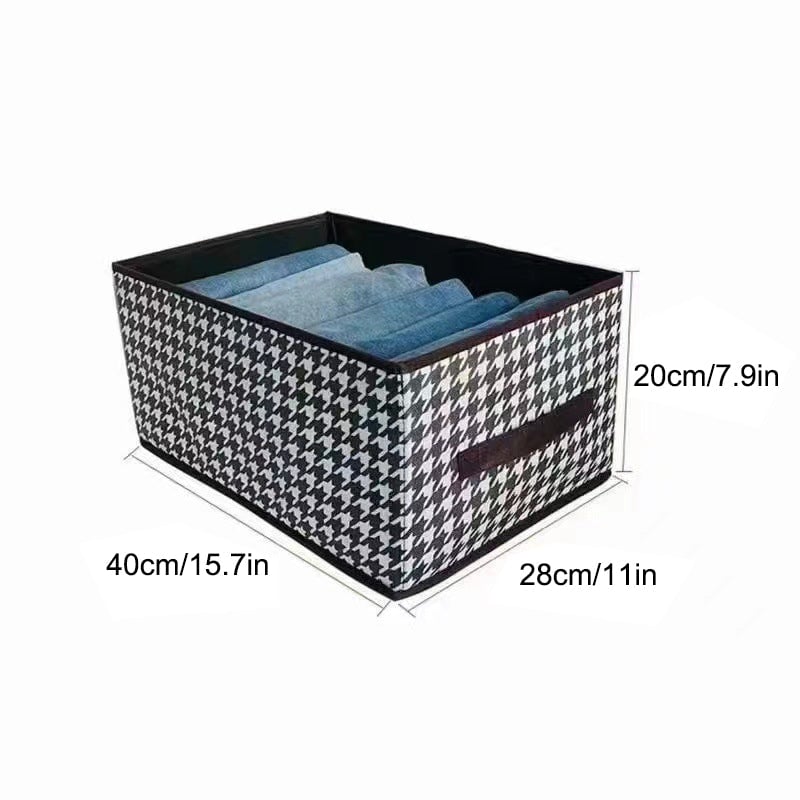Foldable Denim Closet Organizer for Wardrobe Storage - Image 12