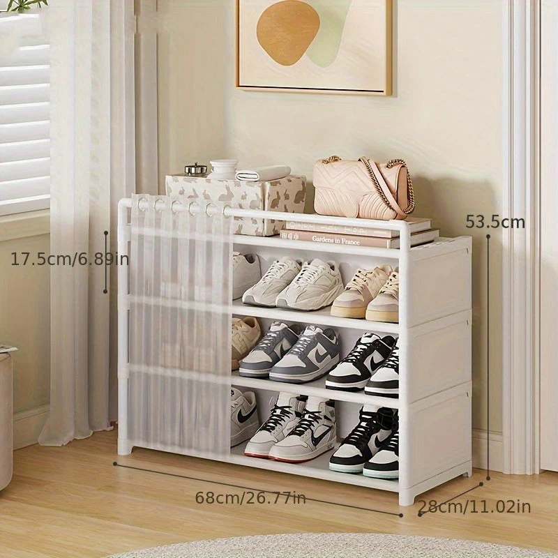 Foldable Shoe Rack with Dust Protection - 4 to 7 Tiers - Image 14