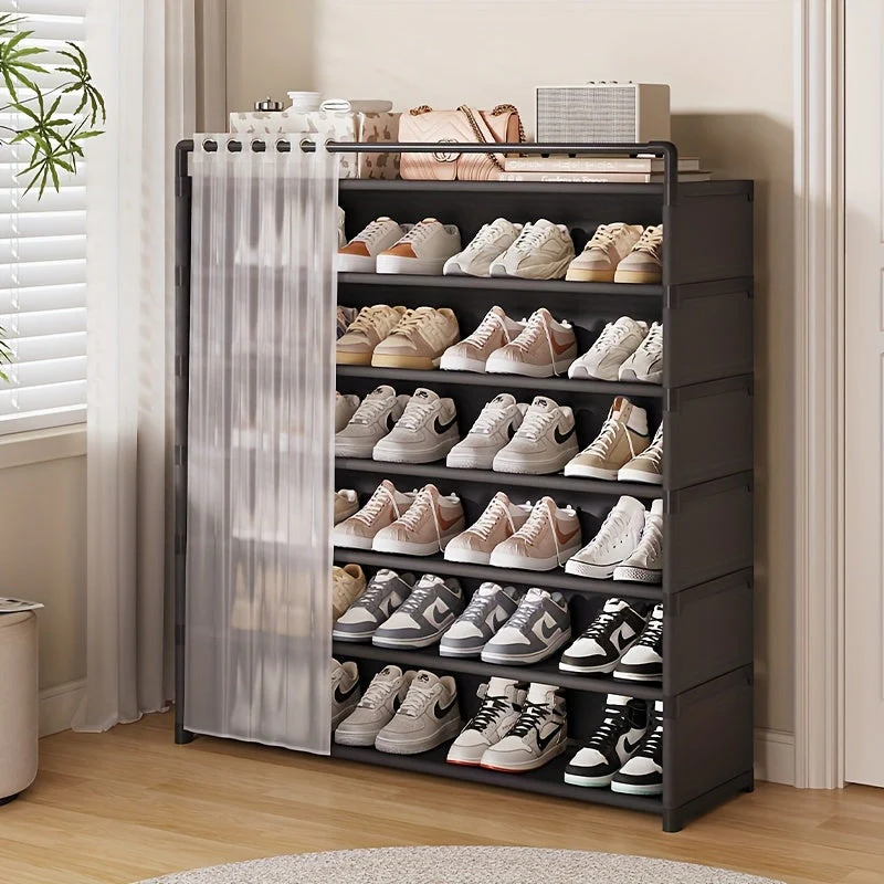 Foldable Shoe Rack with Dust Protection - 4 to 7 Tiers - Image 4