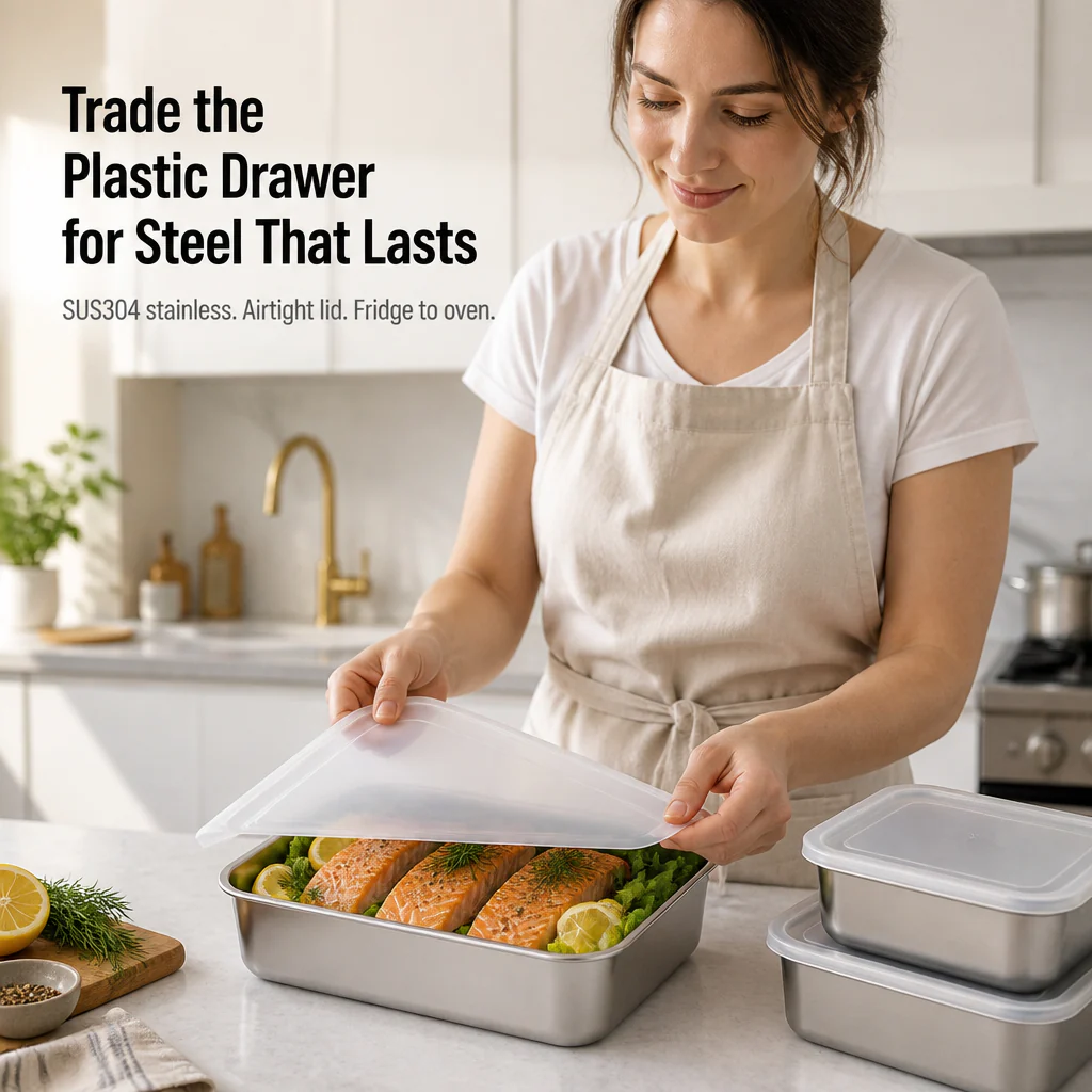 FreshLock™ — Ditch the Plastic Tupperware Drawer for Steel That Lasts
