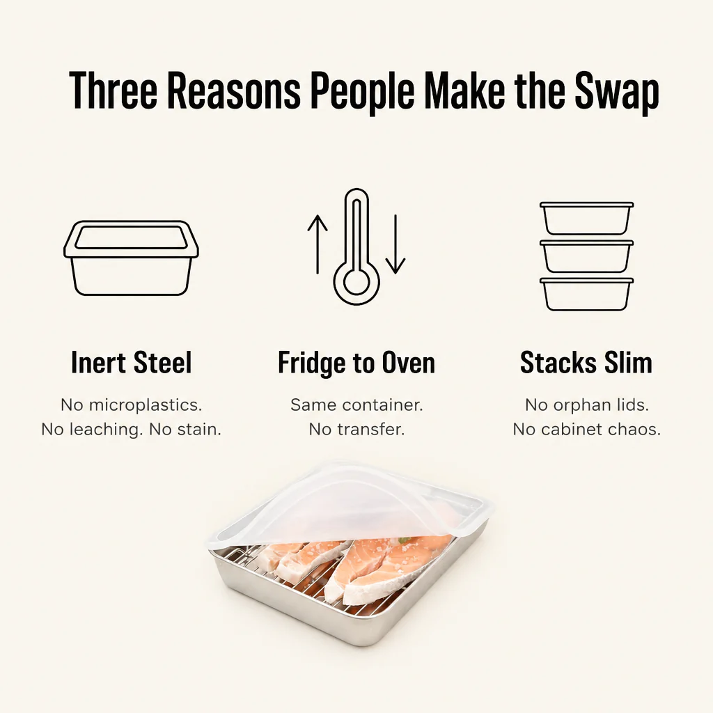 FreshLock™ — Ditch the Plastic Tupperware Drawer for Steel That Lasts - Image 5