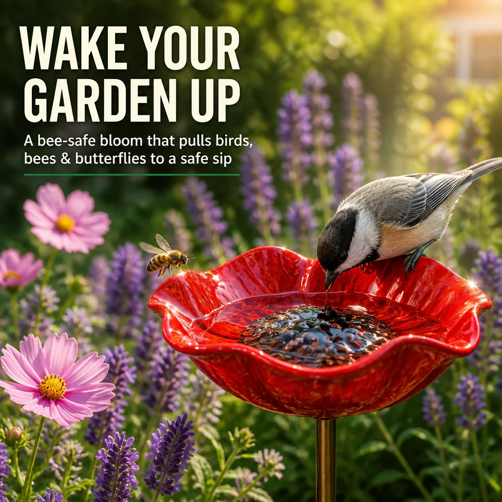 GardenLure™ — Draw Birds, Bees & Butterflies to a Safe Sip of Water