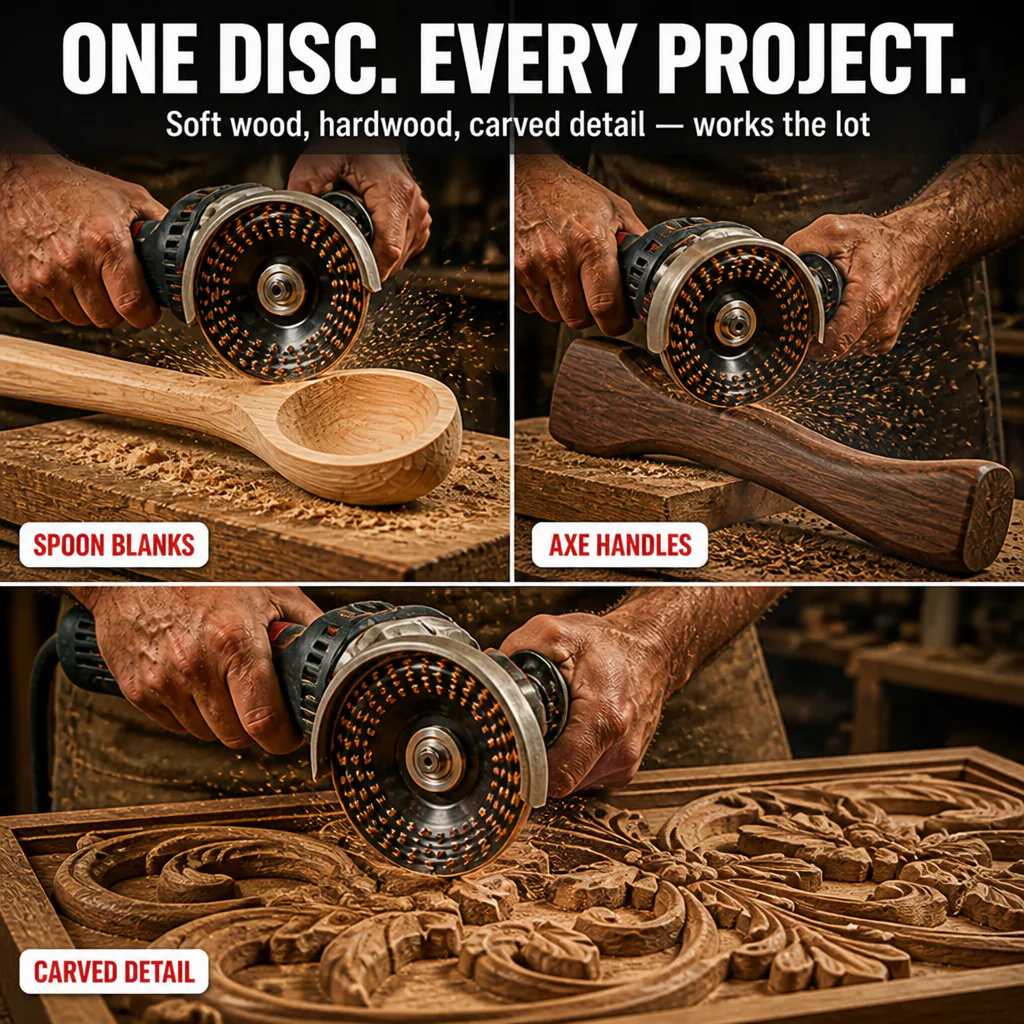 Glidara™ — Shape, Carve & Smooth Hardwood In Minutes With Any 125mm Angle Grinder - Image 5