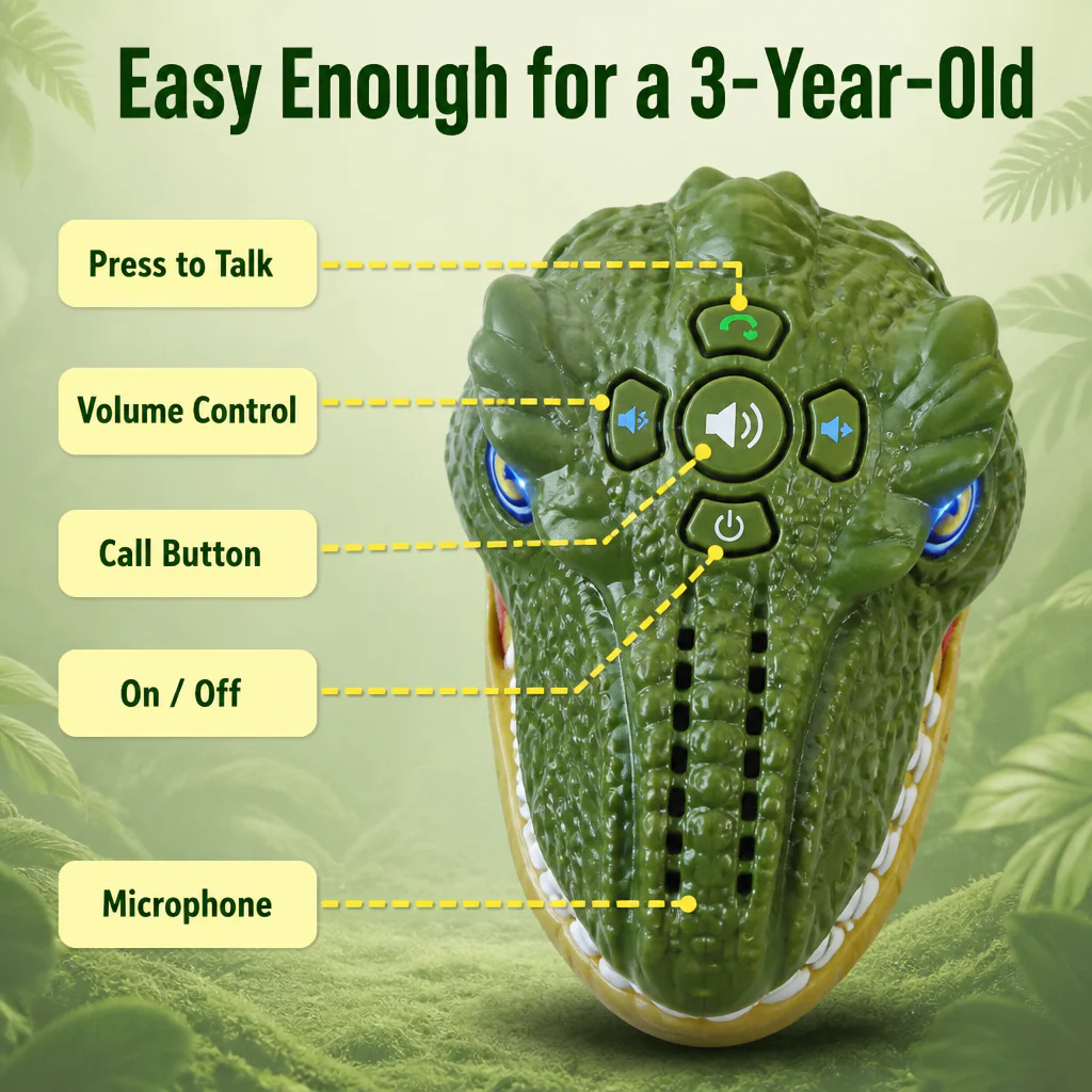 GlideComm™ — Strap On a Dino & Talk Hands-Free Across the Yard | 2-Pack - Image 3