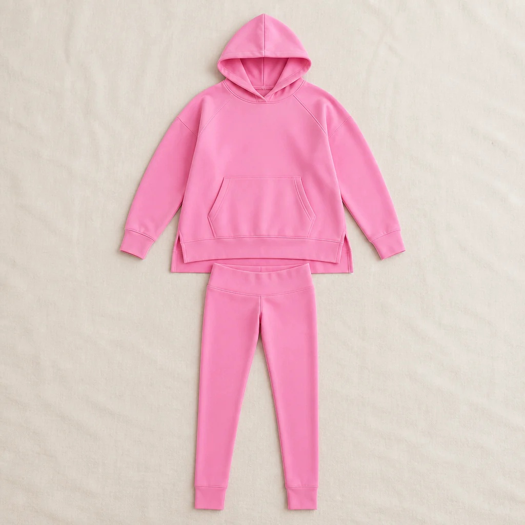 GlowFlex™ – Relaxed Hooded Tunic & High-Waist Leggings Set - Image 10