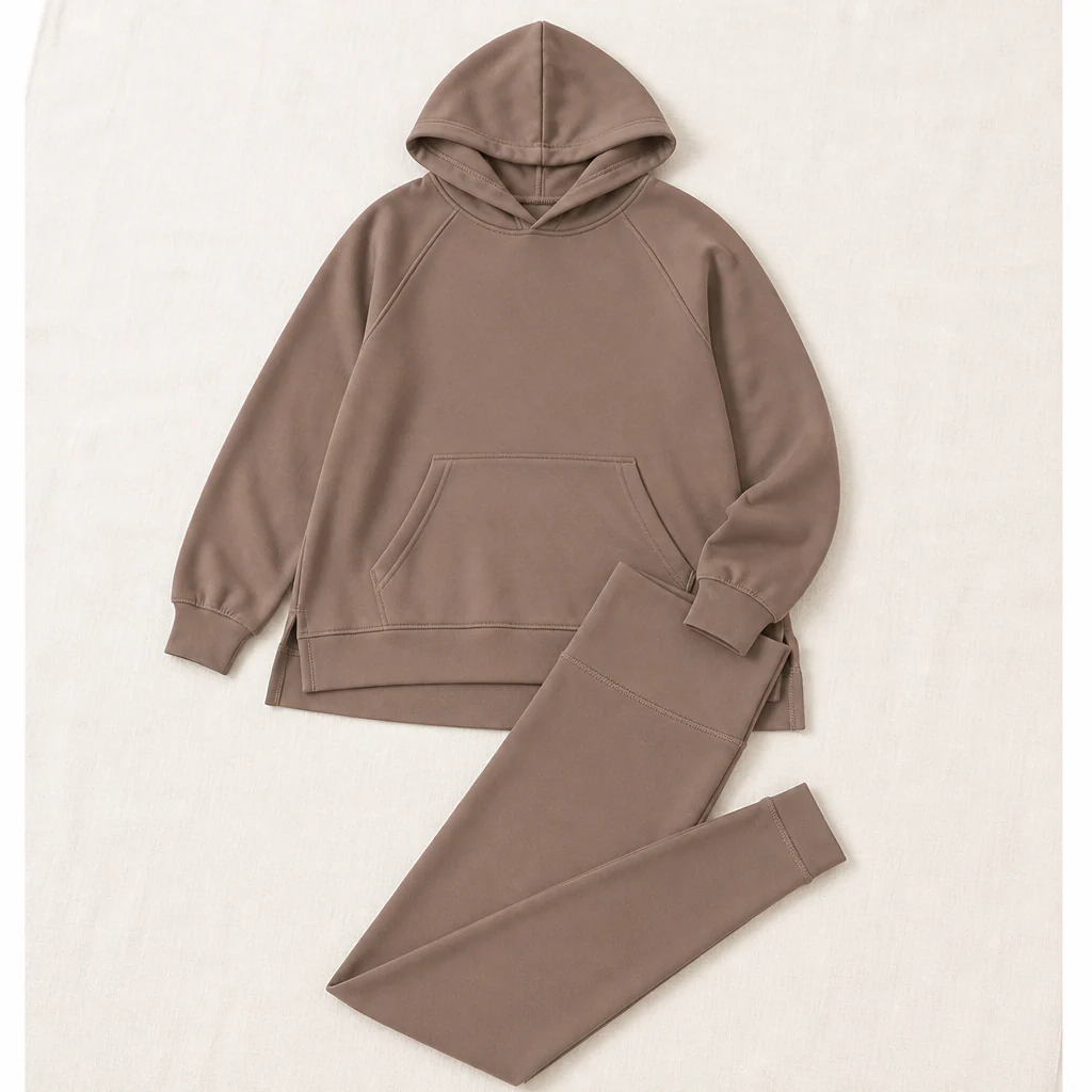 GlowFlex™ – Relaxed Hooded Tunic & High-Waist Leggings Set - Image 9