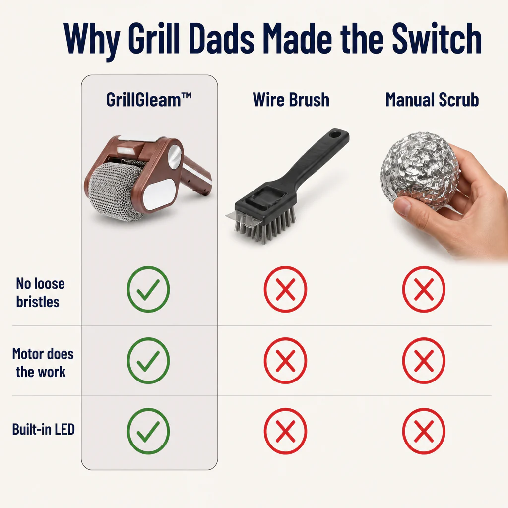 GrillGleam™ — Scrape Off Burnt-On Grease in Seconds Without a Single Loose Bristle - Image 6