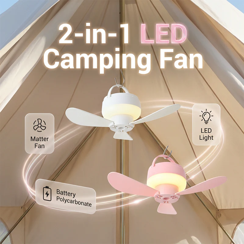 Hanging LED Fan with Night Light - Image 2