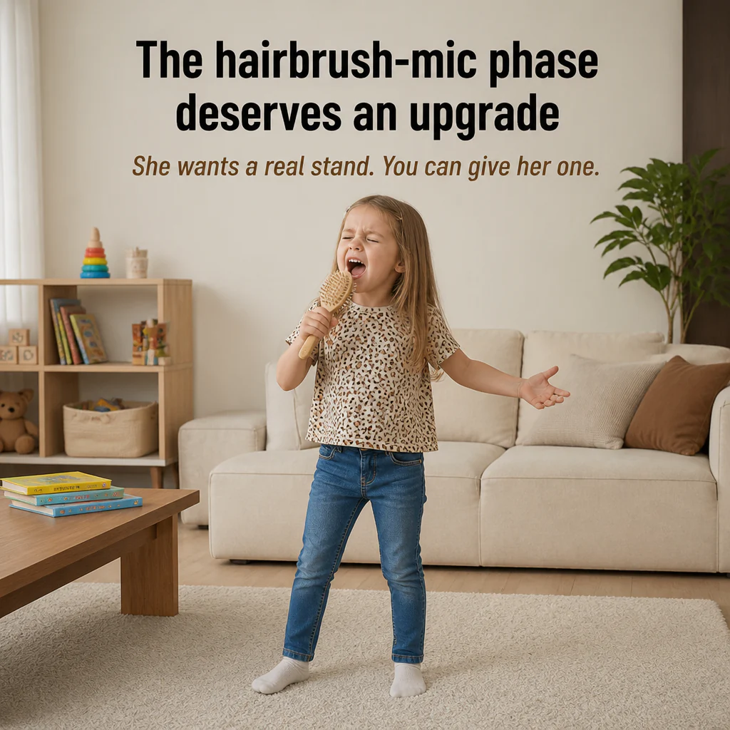 HarmonyVibe™ — Trade the Hairbrush Mic for a Real Performer's Stand | Pink, Blue, Black - Image 2