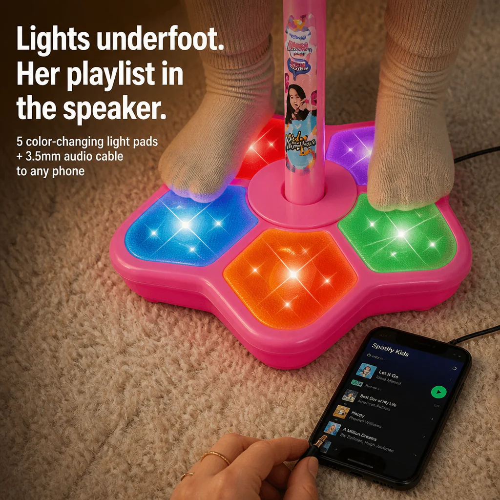HarmonyVibe™ — Trade the Hairbrush Mic for a Real Performer's Stand | Pink, Blue, Black - Image 4
