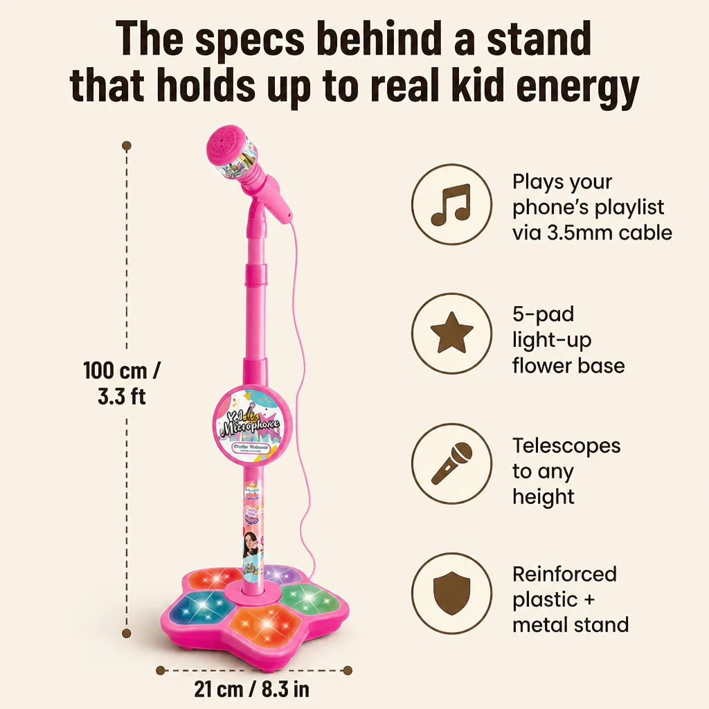 HarmonyVibe™ — Trade the Hairbrush Mic for a Real Performer's Stand | Pink, Blue, Black - Image 7