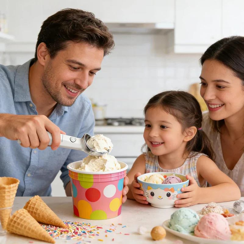 Heated Ice Cream Scoop – Serve Instantly - Image 2