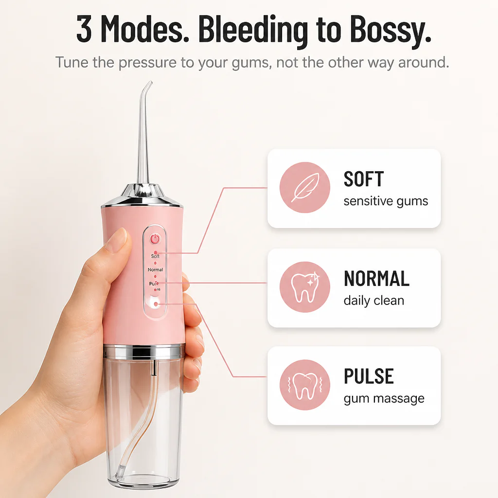 HydraPulse™ — Blast Plaque & Bleeding-Gum Buildup Between Tight Teeth In Seconds - Image 4