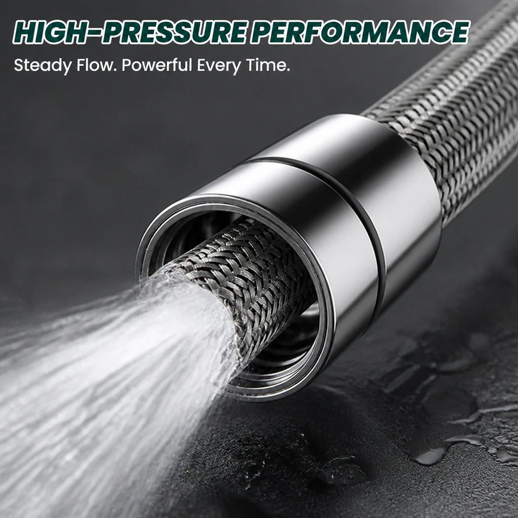HydroForce™ Braided Shower Hose — Unleash a Leak-Free, Power-Packed Shower You’ll Crave Every Day - Image 2