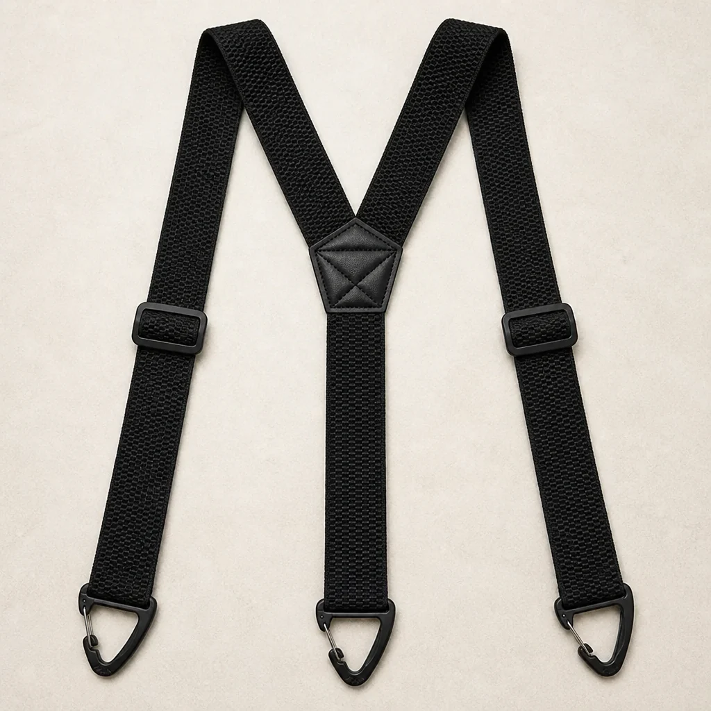 IronMark™ – Heavy-Duty Belt-Loop Suspenders with Carabiner Hook Clips - Image 2