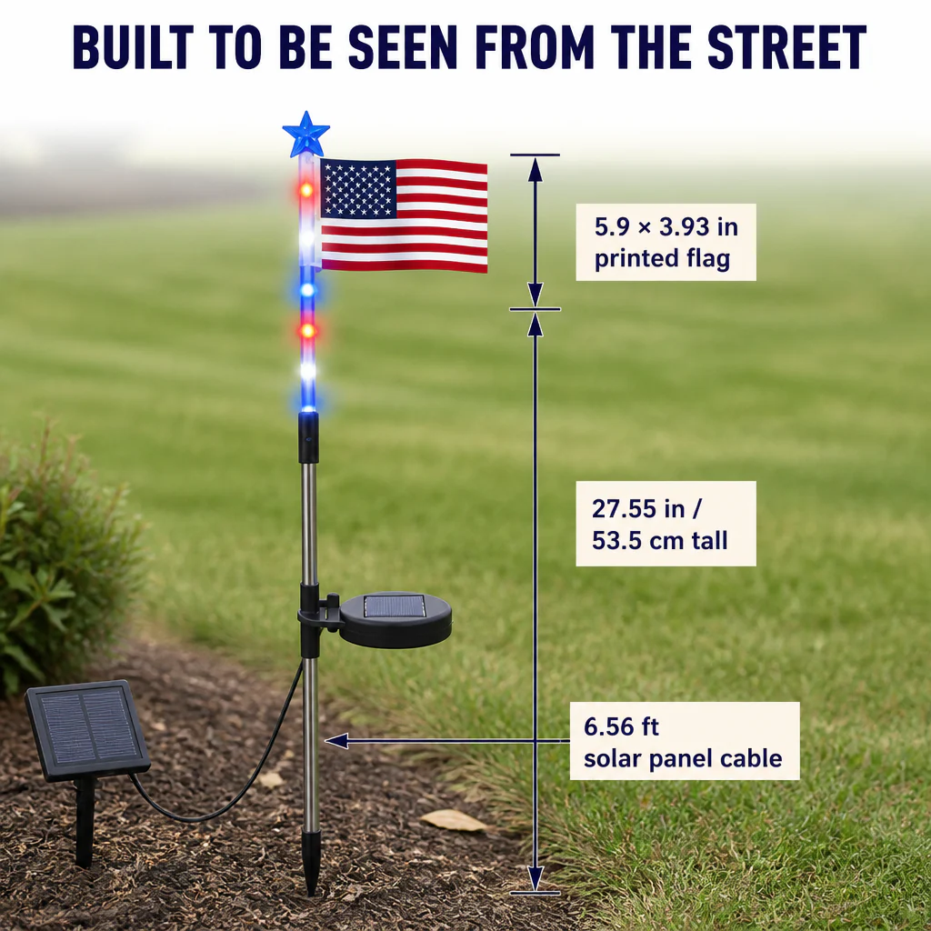 LibertyLume™ — Plant Solar Flag Lights That Glow Every Patriotic Holiday - Image 5