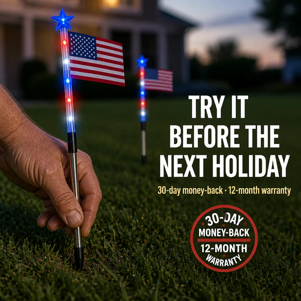 LibertyLume™ — Plant Solar Flag Lights That Glow Every Patriotic Holiday - Image 8