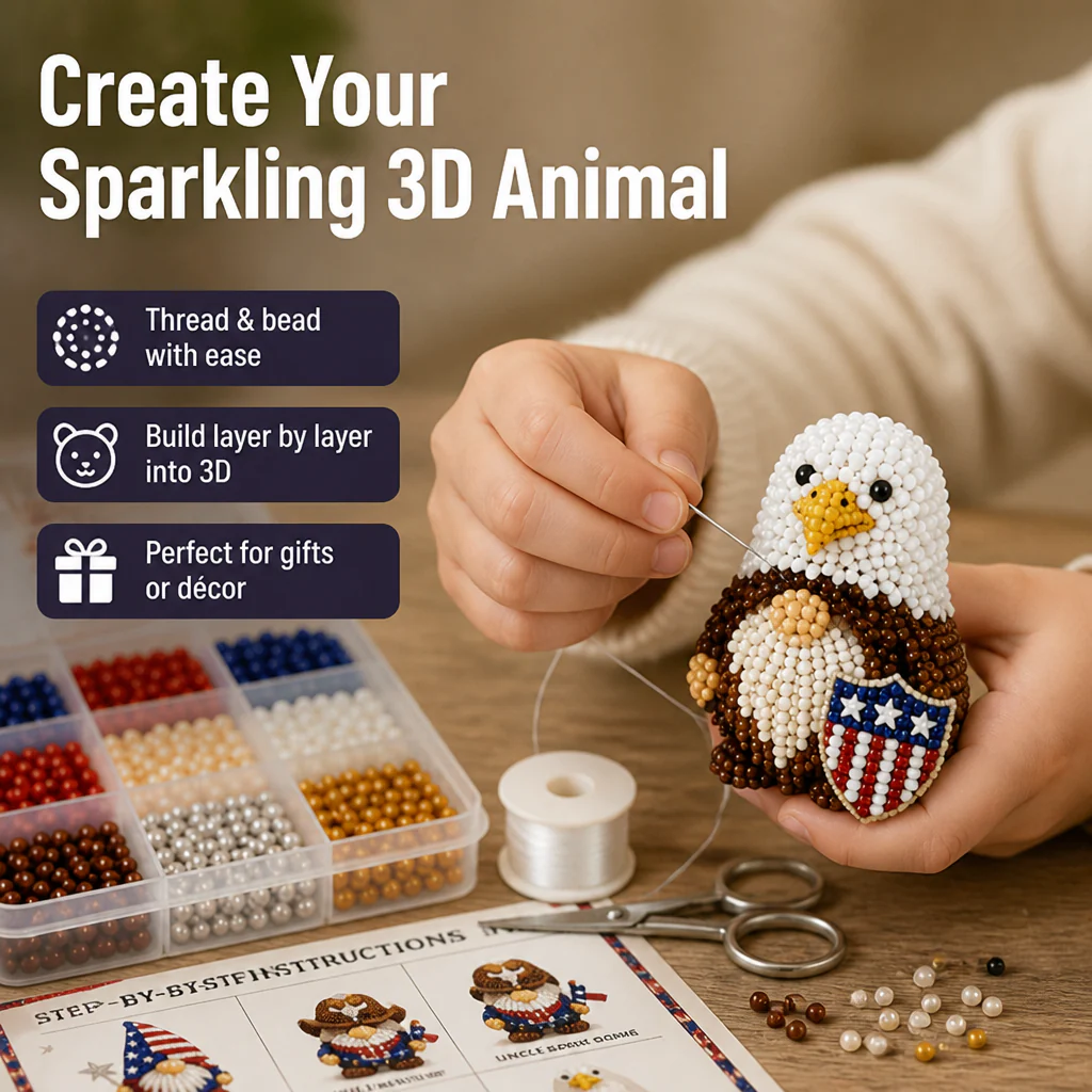 LumaBead™ — Unleash Calm Creativity and Craft Sparkling 3D Animal Wonders - Image 4