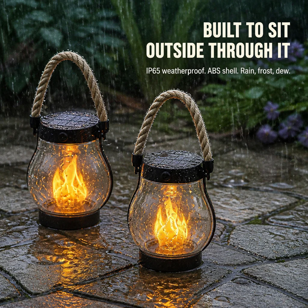 LumaFlare™ Solar Lantern — Light Any Patio With Real-Looking Flame Until Morning, No Wires - Image 6