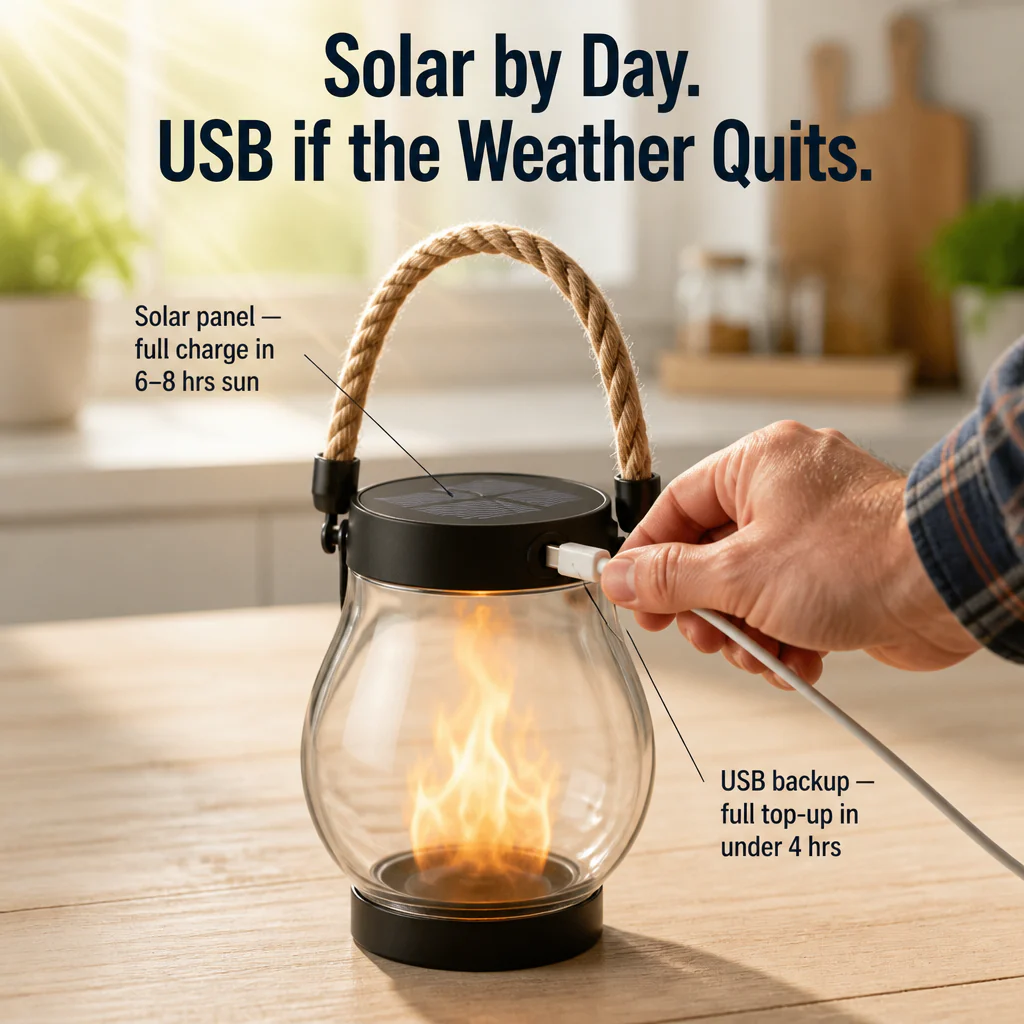 LumaFyre™ — Light Your Patio All Night on Solar, No Wires or Wax - Image 3