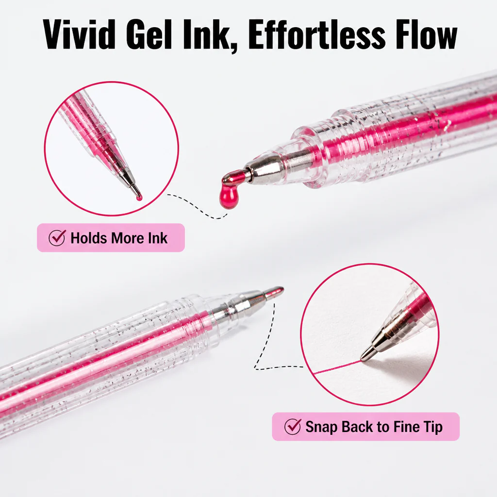 LumaHue™ Glitter Gel Pens — Unleash Brilliant Colors That Keep Your Imagination Forever Vibrant - Image 2