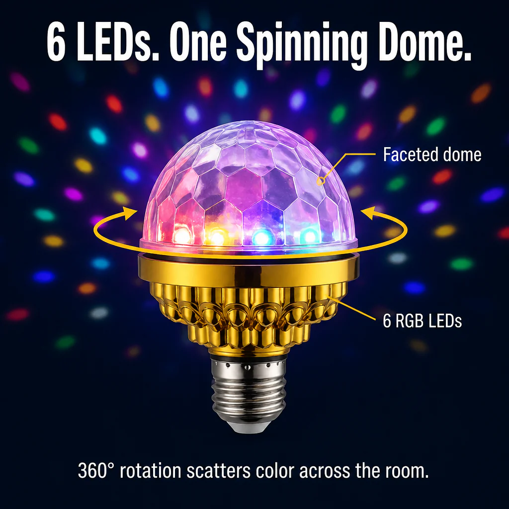 LumaPulse™ — Flood Any Room with Spinning Color in One Quick Twist - Image 3