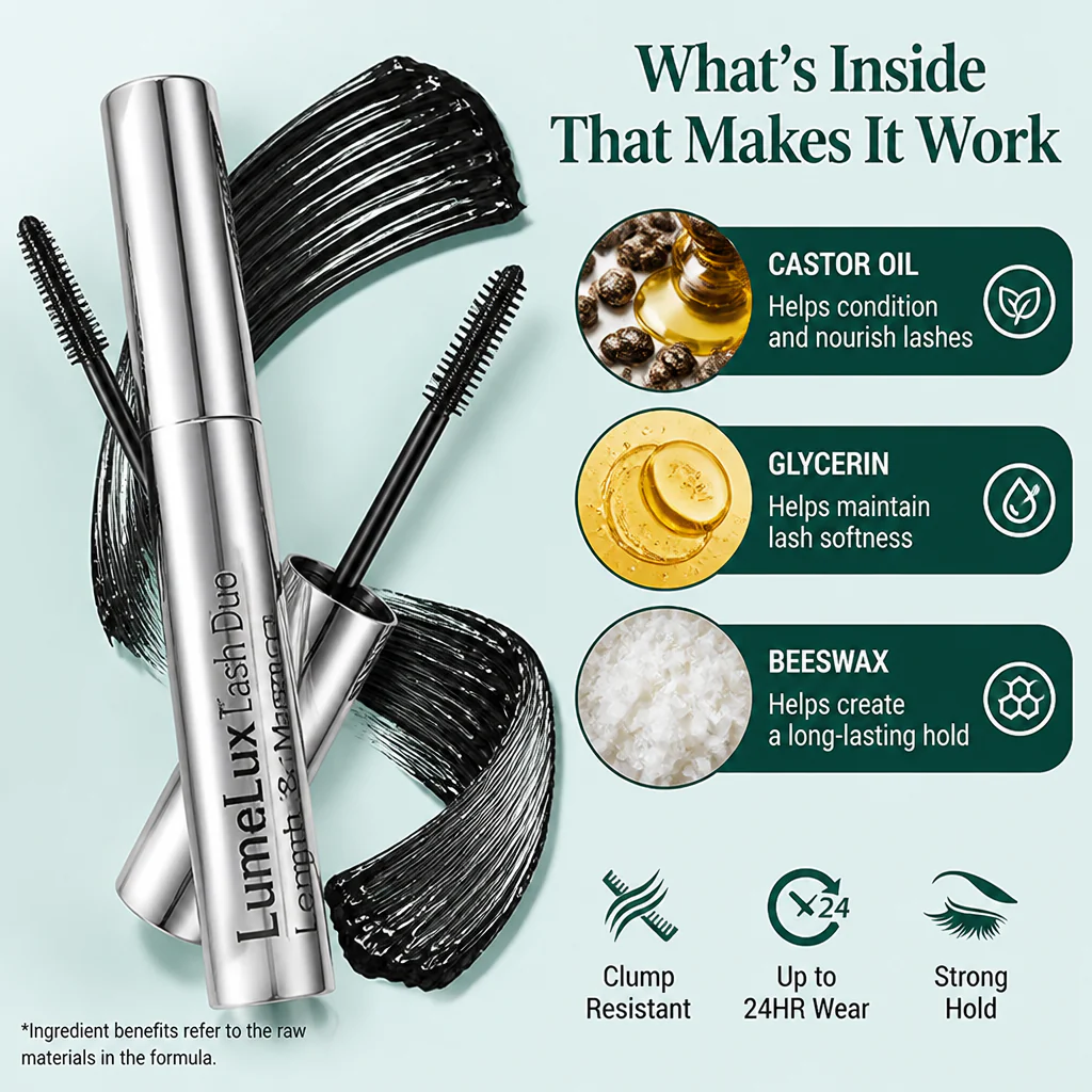 LumeLux™ Lash Duo — Lengthen, Lift & Hold Your Lashes 24 Hours, Clump-Free - Image 3