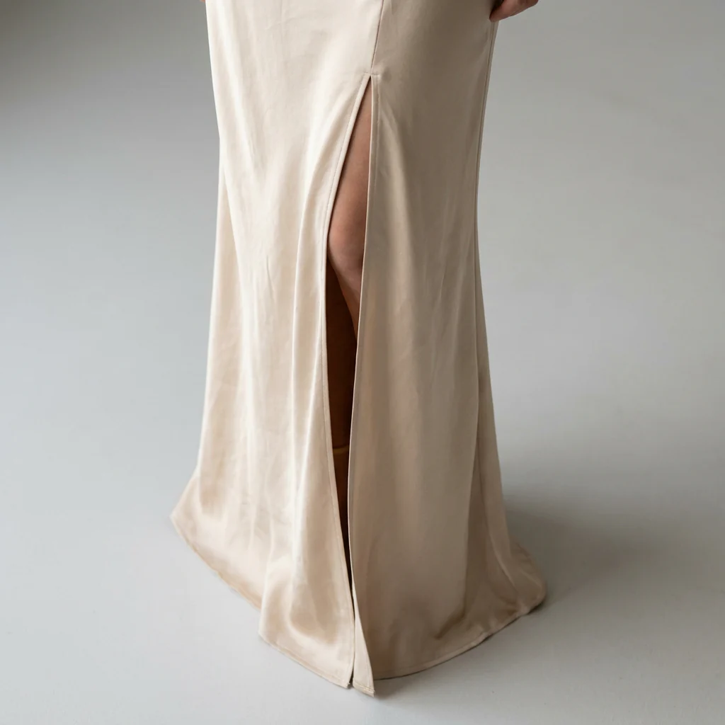 LumeraSilk™ – Elegant One-Shoulder Ruched Satin Maxi with Side Slit - Image 6