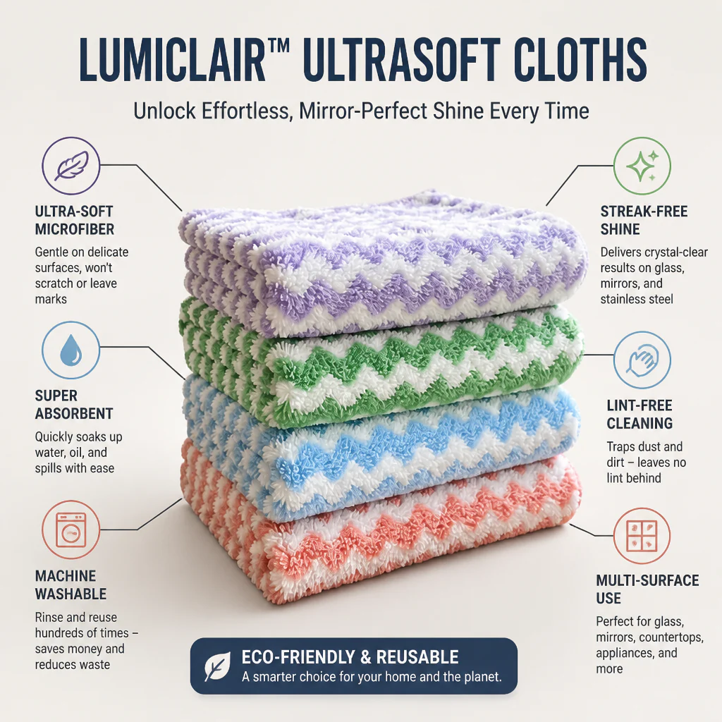 LumiClair™ Ultrasoft Cloths — Unlock Effortless, Mirror-Perfect Shine Every Time - Image 3