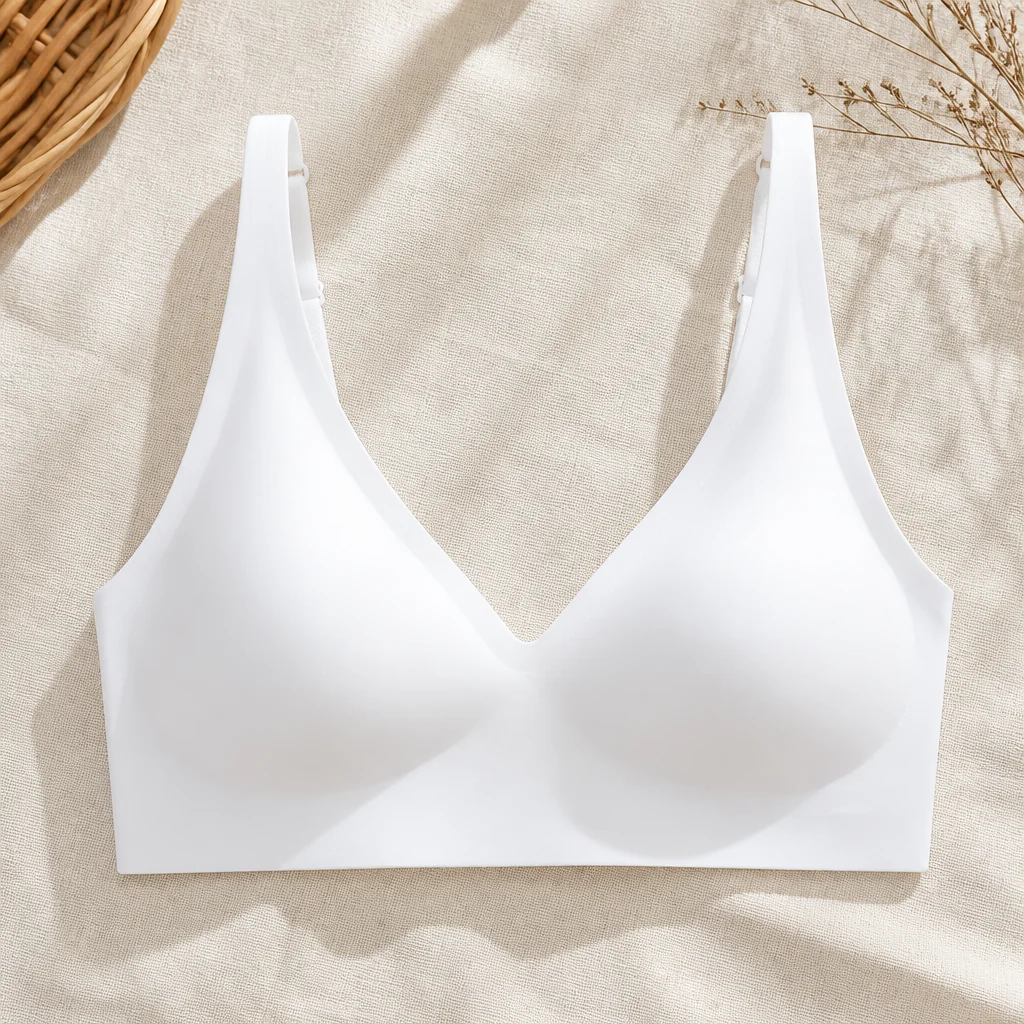 LumiFit™ – Wireless Seamless Bralette with Soft Padded V-Neck Cups - Image 9