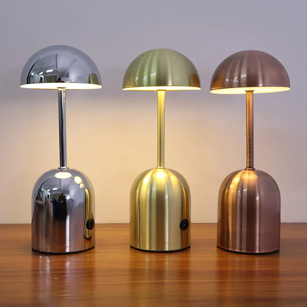 LuminaCrescent - Wireless Dimmable LED Metal Desk Lamp | Modern Touch Control - Image 5