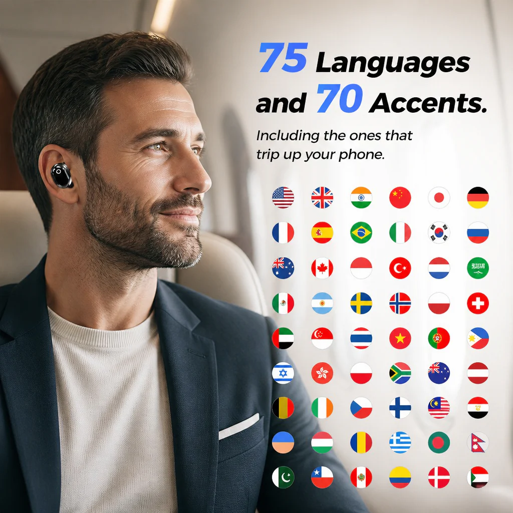 Linguara™ — Translate 75 Languages In Your Ear, No Phone Required - Image 4