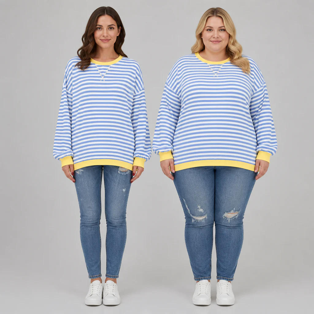 LuminaSoft™ Casual Long Sleeve Striped Shirt — Wrap Yourself in All-Day Softness and Timeless Style - Image 10
