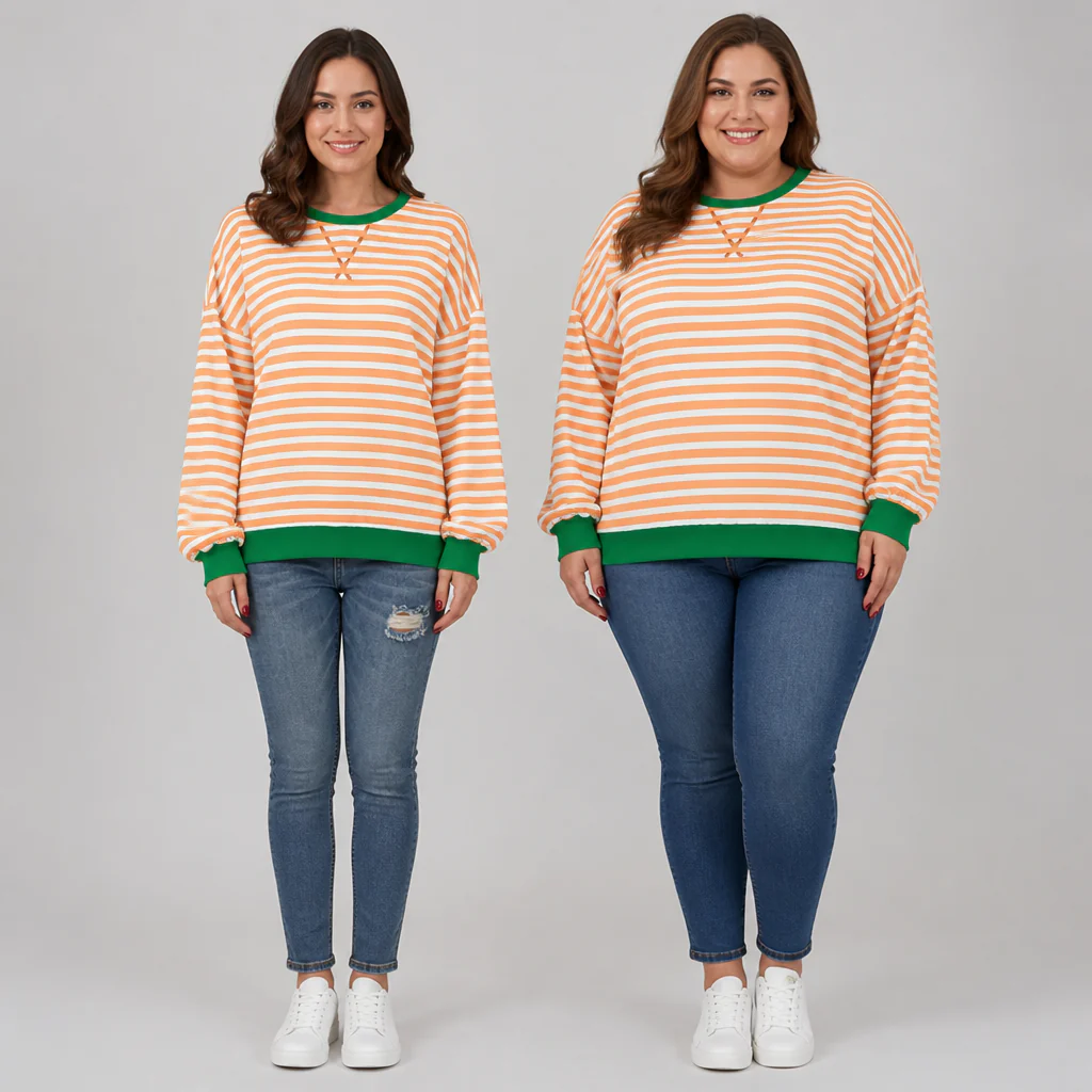 LuminaSoft™ Casual Long Sleeve Striped Shirt — Wrap Yourself in All-Day Softness and Timeless Style - Image 11