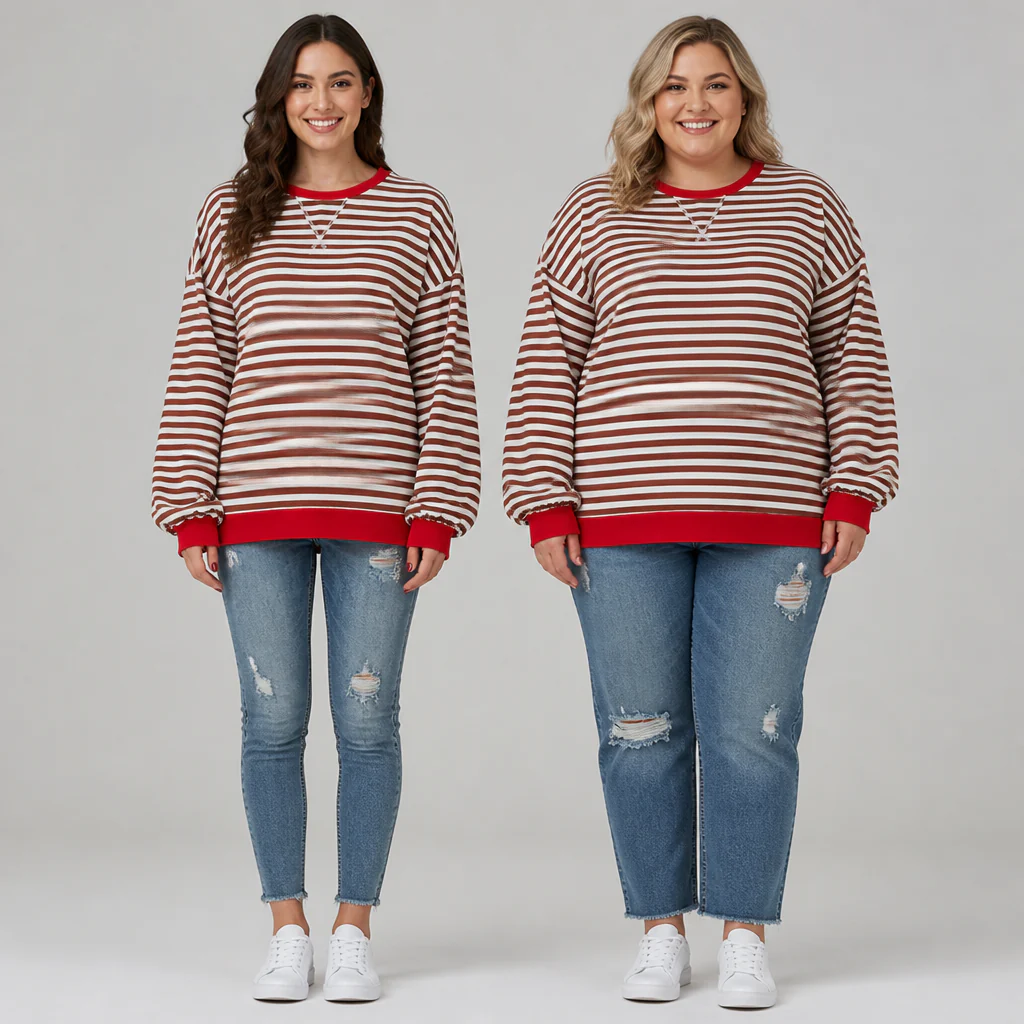 LuminaSoft™ Casual Long Sleeve Striped Shirt — Wrap Yourself in All-Day Softness and Timeless Style - Image 13