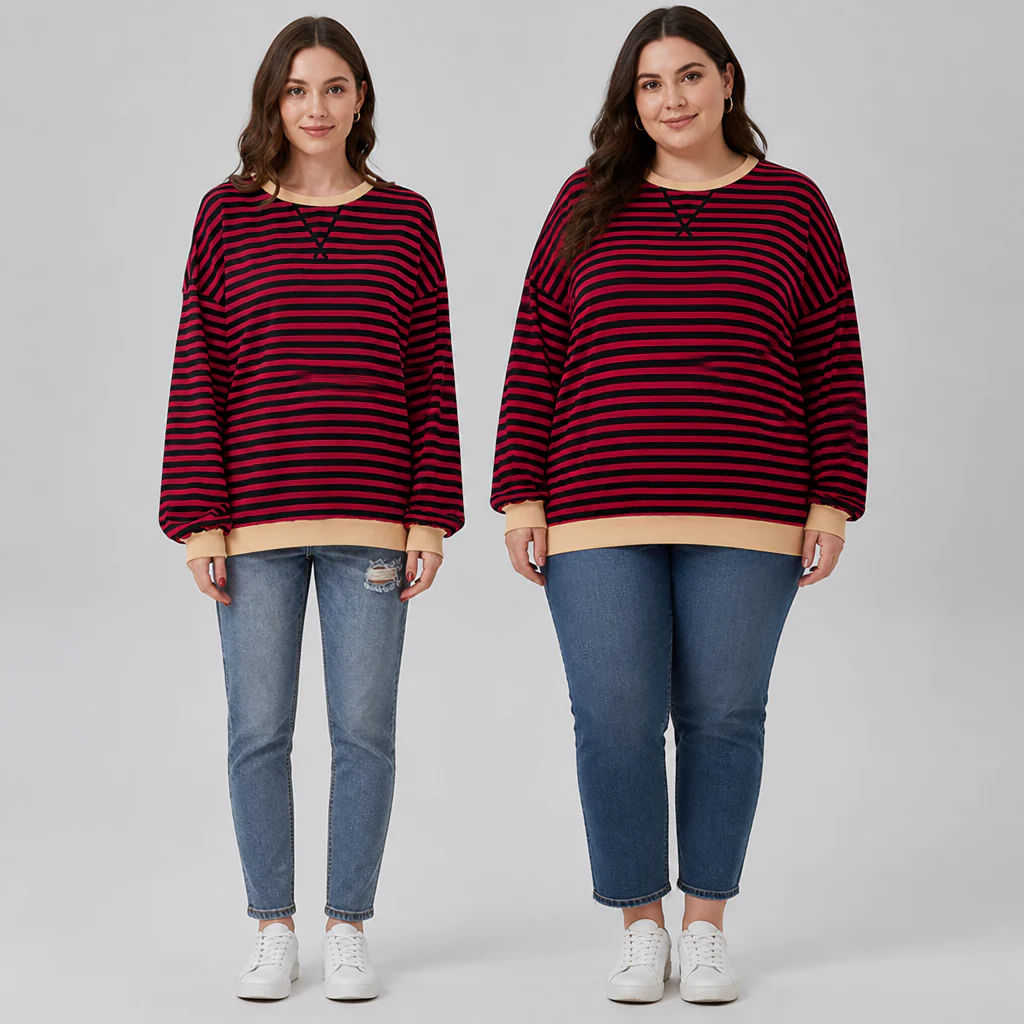 LuminaSoft™ Casual Long Sleeve Striped Shirt — Wrap Yourself in All-Day Softness and Timeless Style - Image 16