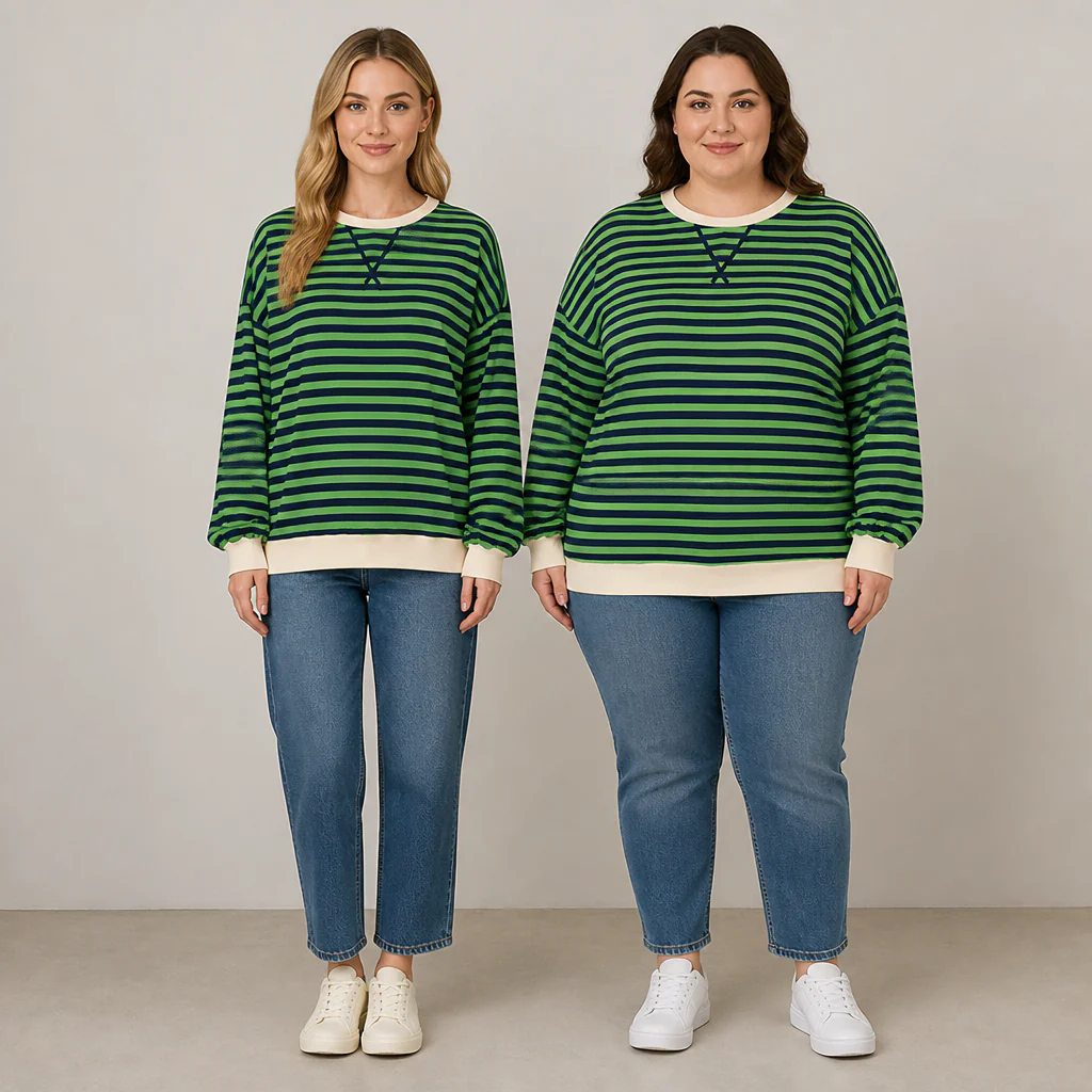 LuminaSoft™ Casual Long Sleeve Striped Shirt — Wrap Yourself in All-Day Softness and Timeless Style - Image 4
