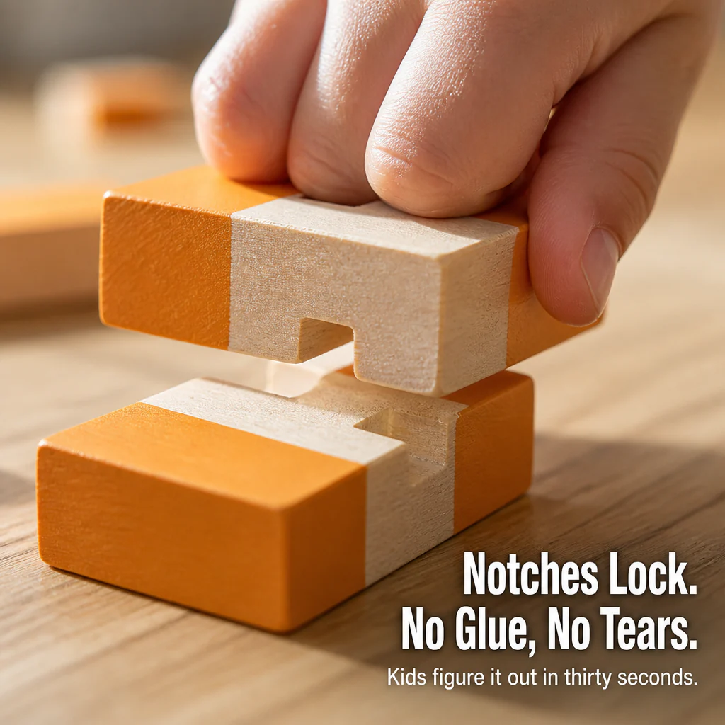 LuminoBlocks™ — Build a Wooden Animal World Your Kid Plays With for Hours - Image 3