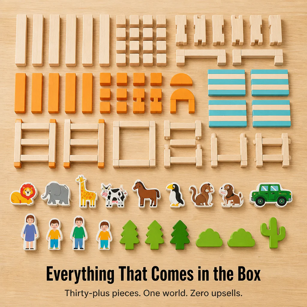 LuminoBlocks™ — Build a Wooden Animal World Your Kid Plays With for Hours - Image 4