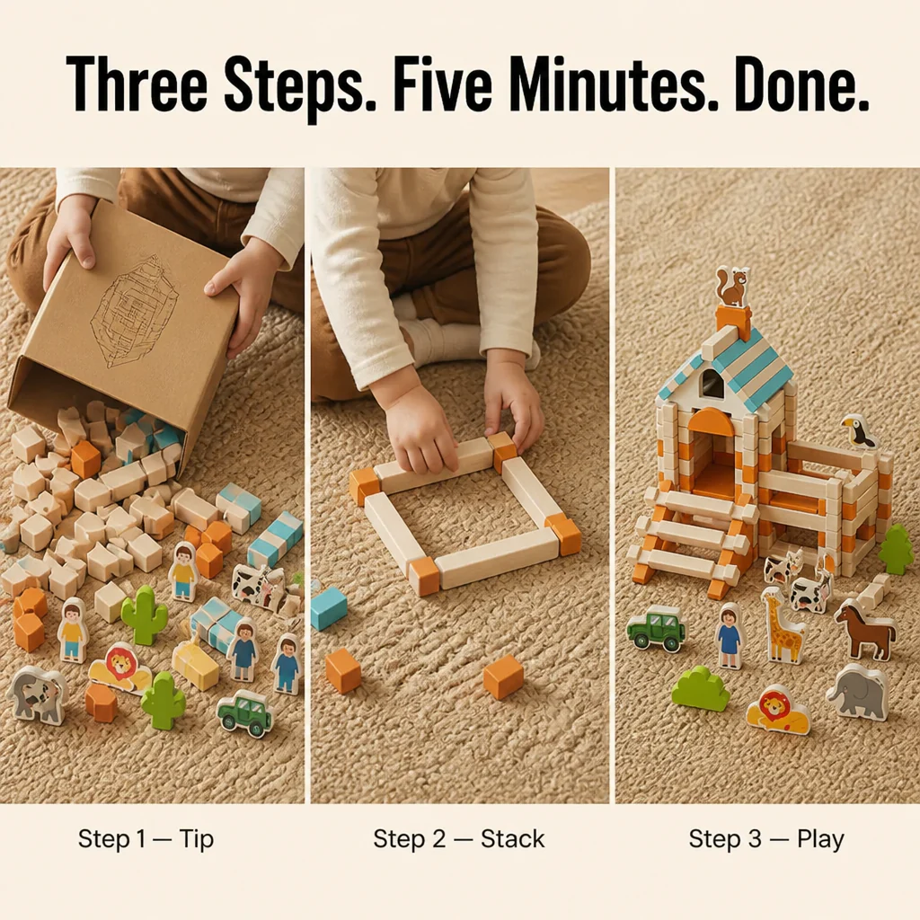 LuminoBlocks™ — Build a Wooden Animal World Your Kid Plays With for Hours - Image 5