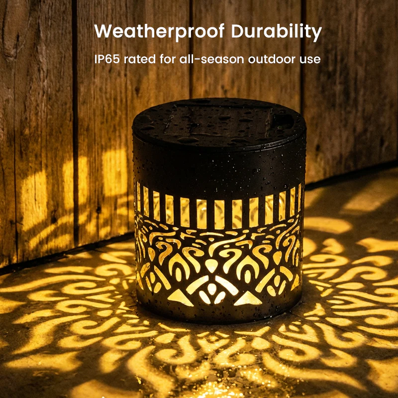 LumiRaya™ Solar Mandala Projector — Create Instant Outdoor Magic with Effortless, Cozy Glow - Image 4